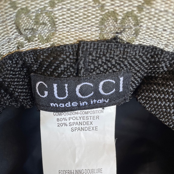 Rare Vintage Gucci Women’s Fedora Bucket Hat, Cloth, w GG monogram. Small - Picture 8 of 9